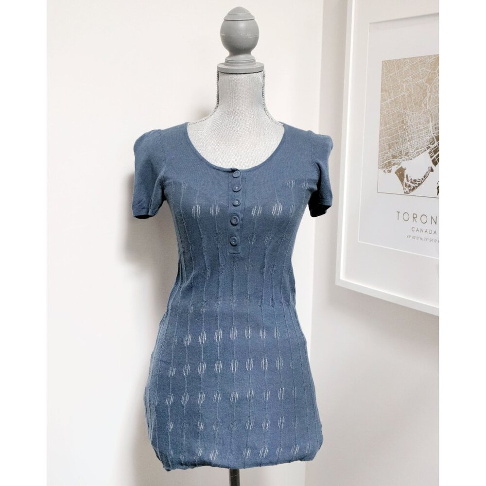 Navy Blue Knit Babydoll Tee 📕👕 KIMCHI BLUE